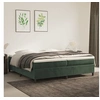Image de Boxspring met matras fluweel donkergroen 200x200 cm3144702