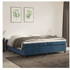 Image de Boxspring met matras fluweel donkerblauw 200x200 cm3144703
