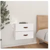 Image de Table de chevet murale Blanc 50x36x40 cm820978