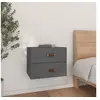 Image de Table de chevet murale Gris 50x36x40 cm820980