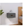 Image de Table de chevet murale Gris 40x29,5x22 cm