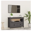 Image de Meuble TV Gris 79x35x52 cm Bois de pin massif821499
