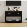 Image de Meuble TV Noir 90x40x60 cm Bois de pin massif821526