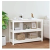 Image de Table Console Table de Couloir Table d'Entrée Table d'Appoint Salon Salle de Séjour Maison Intérieur Blanc 110x40x74 cm Bois Massif de Pin