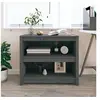 Image de Bibliothèque Gris 80x35x68 cm Bois de pin massif821676