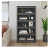 Image de Bibliothèque Gris 80x35x154 cm Bois de pin massif821691
