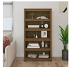 Image de Bibliothèque Marron miel 80x35x154 cm Bois de pin massif