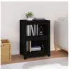 Image de Bibliothèque Noir 50x35x68 cm Bois de pin massif