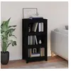Image de Bibliothèque Noir 50x35x97 cm Bois de pin massif821708