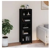 Image de Bibliothèque Noir 50x35x154 cm Bois de pin massif821718