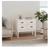Image de Armoire console Blanc 90x40x78 cm Bois de pin solide821740