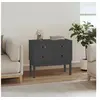 Image de Armoire console Gris 90x40x78 cm Bois de pin solide821741