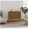 Image de Armoire console Marron miel 90x40x78 cm Bois de pin solide821742