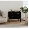 Image de Armoire console Noir 90x40x78 cm Bois de pin solide821743