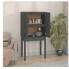 Image de Buffet haut Gris 60x40x120 cm Bois massif de pin821746