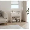 Image de Table console Blanc 76,5x40x75 cm Bois massif de pin821750