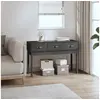Image de Table console Gris 114x40x75 cm Bois massif de pin821756