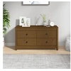 Image de Armoire latérale Marron Miel 100x40x54 cm Bois de pin massif821777