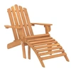 Image de Chaises Adirondack de jardin repose-pieds 2 pcs Bois d'acacia