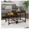 Image de Tables d appoint 2 pcs Chêne marron Bois d ingénierie