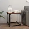 Image de Table d appoint Chêne marron 40x40x40 cm Bois d ingénierie