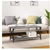 Image de Table basse Sonoma gris 100x45x45 cm Bois d'ingénierie et fer823315