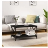 Image de Salontafel 80x50x45 cm bewerkt hout en ijzer zwart823317