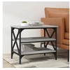 Image de Table d appoint Sonoma gris 55x38x45 cm Bois d ingénierie