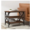 Image de Table d appoint Chêne marron 55x38x45 cm Bois d ingénierie