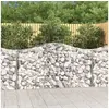 Image de Paniers à gabions arqués 7 pcs 200x50x100/120 cm fer galvanisé, gabion, cage de gabion, panier de mur de gabion, mur 3145645