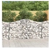 Image de Paniers à gabions arqués 11 pcs 200x50x100/120 cm fer galvanisé, gabion, cage de gabion, panier de mur de gabion, mur 3145649
