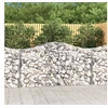 Image de Paniers à gabions arqués 18 pcs 200x50x100/120 cm fer galvanisé, gabion, cage de gabion, panier de mur de gabion, mur 3145654