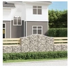 Image de Paniers à gabions arqués 8 pcs 200x50x120/140 cm Fer galvanisé, gabion, cage de gabion, panier de mur de gabion, mur 3145667