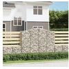 Image de 2x Paniers à Gabions Arqués Cages à Gabions Arquées Murs de Gabion Barrières de Jardin Terrasse Extérieur 3145703