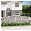 Image de 4x Paniers à Gabions Arqués Cages à Gabions Arquées Murs de Gabion Barrières de Jardin Terrasse Extérieur 3145971