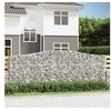 Image de 4x Paniers à Gabions Arqués Cages à Gabions Arquées Murs de Gabion Barrières de Jardin Terrasse Extérieur 3145984