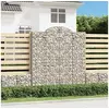 Image de Schanskorven 8 st gewelfd 200x30x220/240 cm ijzer3146242