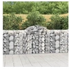 Image de Schanskorven 2 st gewelfd 200x50x100/120 cm ijzer3146320