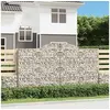 Image de Schanskorven 2 st gewelfd 300x30x160/180 cm ijzer3146575