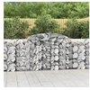 Image de Paniers à gabions arqués 11 pcs 300x50x100/120 cm fer galvanisé, gabion, cage de gabion, panier de mur de gabion, mur 3146710