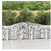 Image de 4x Paniers à Gabions Arqués Cages à Gabions Arquées Murs de Gabion Barrières de Jardin Terrasse Extérieur 3146868