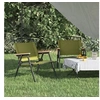 Image de Chaises de camping lot de 2 Vert 54x43x59 cm Tissu Oxford