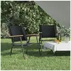 Image de Chaises de camping 2 pcs Noir 54x55x78 cm Tissu Oxford, chaise de plage, chaise de camping pliable, chaise de camping 319485
