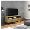 Image de Meuble TV avec pieds en métal Marron Bois de pin massif OSLO351024