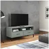Image de Meuble TV avec pieds en métal Gris Bois de pin massif OSLO351025
