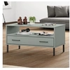 Image de Table basse avec pieds en métal Gris 85x50x45 cm Bois OSLO