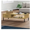 Image de Table basse avec pieds en métal Marron Bois pin massif OSLO351036