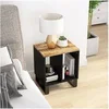 Image de Bijzettafel 40x31x46 cm massief mangohout en bewerkt hout350644