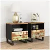 Image de Tables de chevet 2 pcs Bois de récupération et d'ingénierie350653