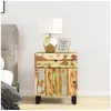 Image de Table de chevet 50x33x60cm Bois de récupération et d ingénierie